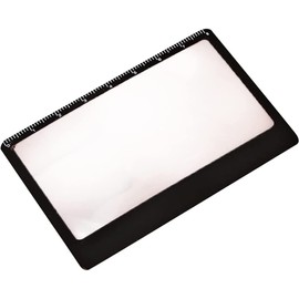 Credit Card Magnifier Card 3X - Slim Pocket Magnifying Glass for Jewelry, Science Experiments, Reading Magnifier for Menus or can use as Accessory for ID Badge Holders