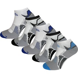 More Mile 5 Pack Mens Running Socks San Diego Cushioned Breathable Anti Blister Sport