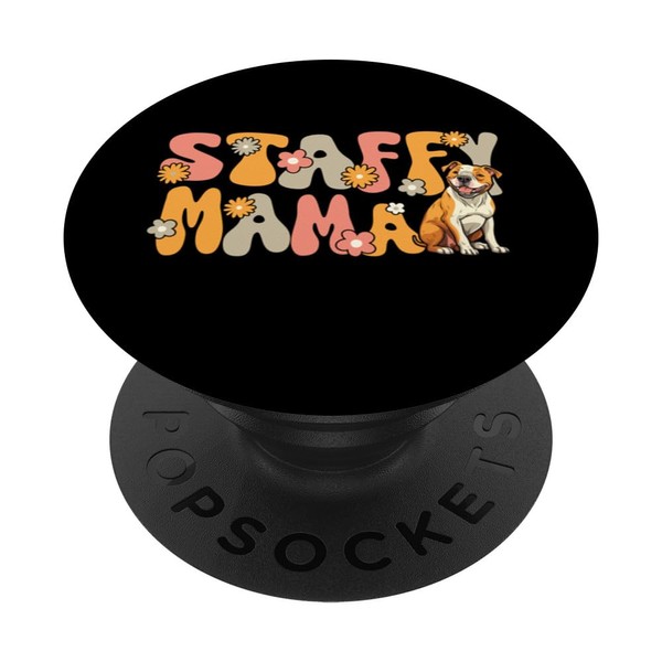 American Staffordshire Terrier Groovy World's best Staffy PopSockets mit austauschbarem