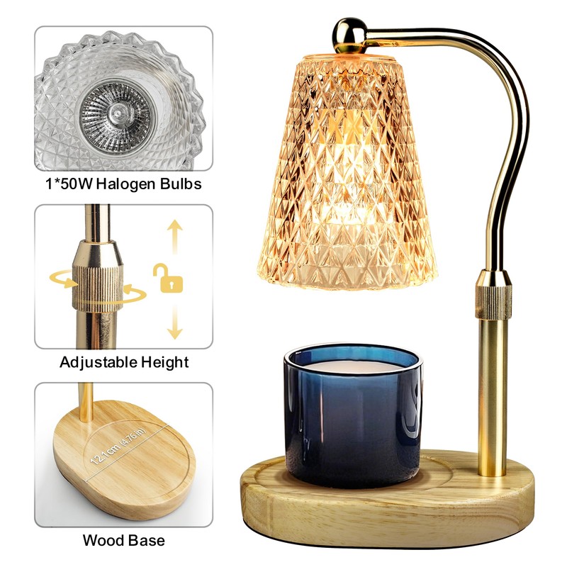Candle Warmer Lamp with Timer, Candle Warmer Lamp - Electric