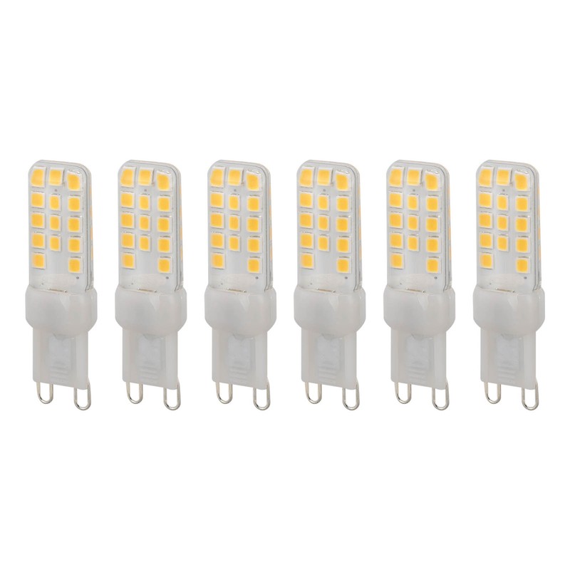 6PCS G9 LED Light Bulb Dimmable 5W 450LM 28 Beads