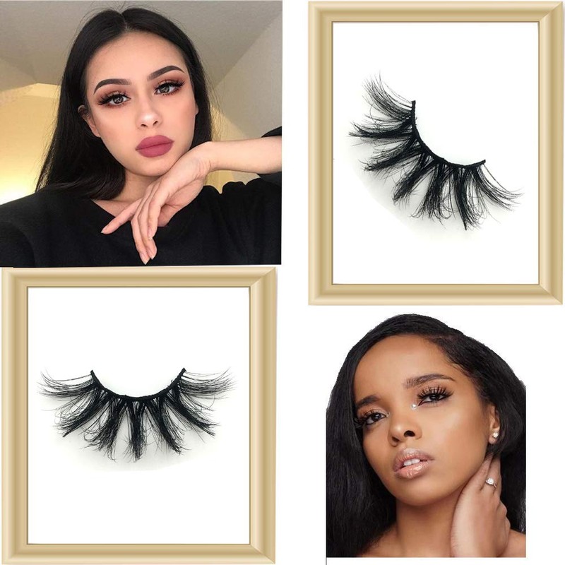 Thick False Eyelashes, 7 Pairs 25 mm 8D Faux Mink