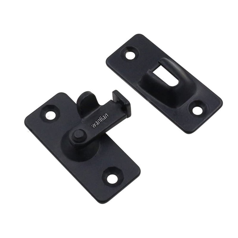 Door Hasp Latch 90 Degree, Stainless Steel Safety Angle Locking