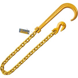 1/2"x4' Grade 80 J Hook Chain Grab Hook Tow Chain Rollback Wrecker Recovery Chain WLL 12000 LBS