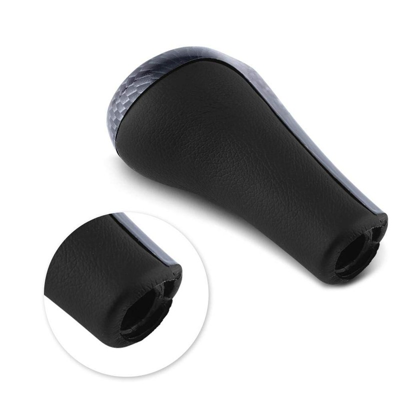 6 Speed Shift Knob Shifter Head Car Carbon Fiber Gear