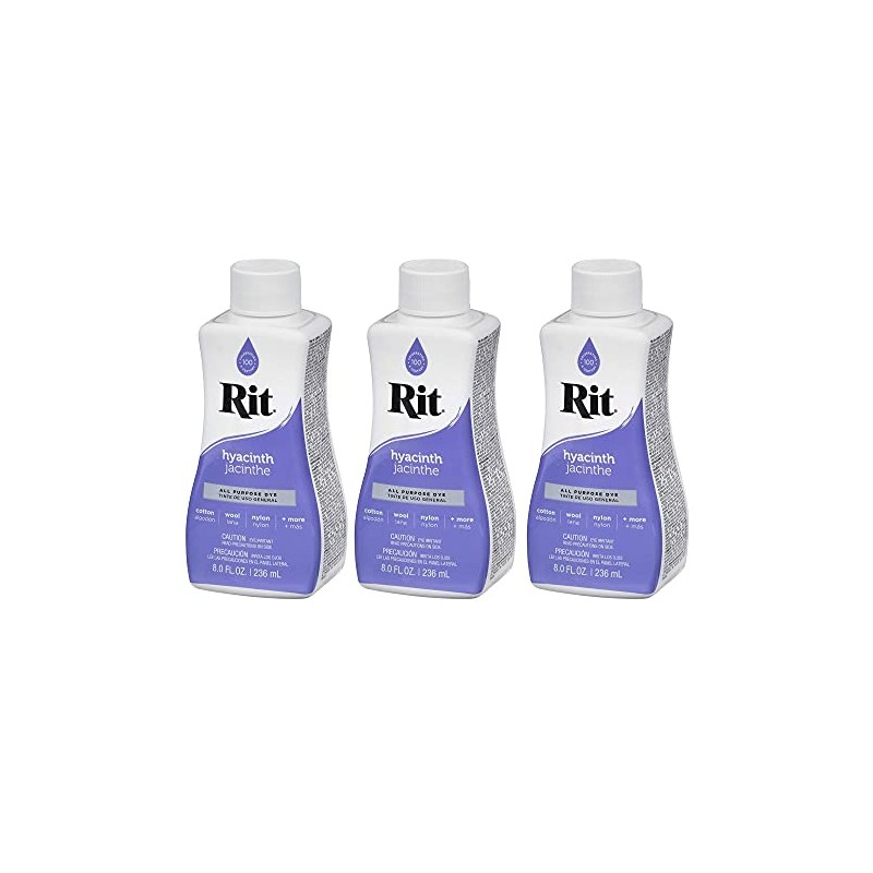 Rit Dye (3-Pack) Liquid 8 Ounce Hyacinth 8-8410