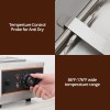 Garvee Commercial Chocolate Tempering Machine 2x1.58 QT Food Warmer 800W