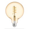 GE 36739 Vintage Style LED G40 Globe Light Bulb, Amber,
