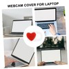 TEHAUX 4PCS Heart Pattern Webcam Cover for Laptop Tablet Peeping