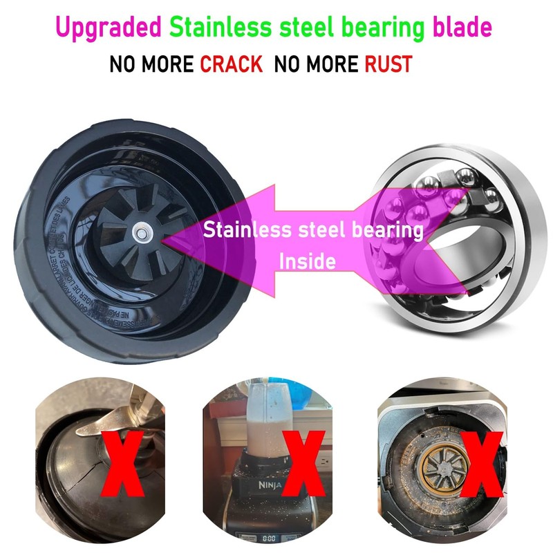 [ New Model] Replacement blender Blade and 24oz Cup Accessories,