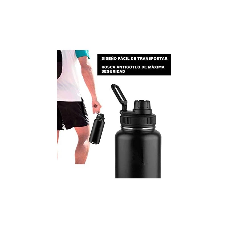Termo de Acero Inoxidable 1.2 Lt Botella para Agua Fria