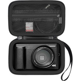 Digital Camera Case Compatible with TEBNGIHNM for Duluvulu for Oiadek for zheozeig for Zostuic for Toiauaha 4K Vlogging Camera. Storage Holder Bag for Canon PowerShot Camera (Box Only) - Black Inner