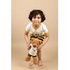 Leveret Shorts Matching Doll & Girl Bumble Bee 2 Piece