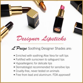 L'Paige L91 - FAWN Designer Lipstick | Aloe Vera Based, Long-lasting, Moisturizing