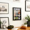 Patch Display Case Wall Mount — Black Wooden Patch Display