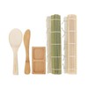 BambooMN Sushi Making Kit 1x Green 1x Natural Bamboo Rolling