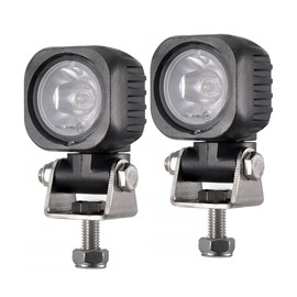 Lightronic 2X 2inch 10W Semi-Round LED Work Light Spot Beam Headlight Off-road ATV 4X4 SUV