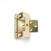 Merriway BH04895 (20 Pcs) Cranked Flush Hinge Electro-Brassed 50mm x