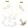 Hocansen 30Pcs Concrete Wall Hooks Invisible Frame Plastic Hooks Hardwall