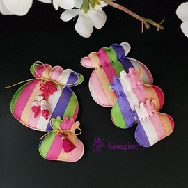 Colorful Lucky Pouch Ultrasound (3 Sizes) / 색동 복주머니 초음파 (3가지 사이즈)