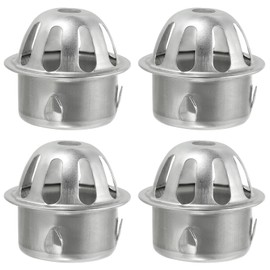 PATIKIL Dome Gutter Guard Filter, 4 Pack 304 Stainless Steel Downspout Strainer, Anti-Blocking Outdoor Gutter Cleaning Tool for Stops Leaves Debris, Fits 1.8-2 Inch