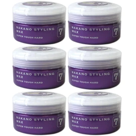 Nakano Styling Wax 7 Super Tough Hard X6 Piece Set 3.2 oz (90 g)