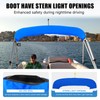 Mionovity 3 Bow Bimini Top Replacement Canvas with Light Hole