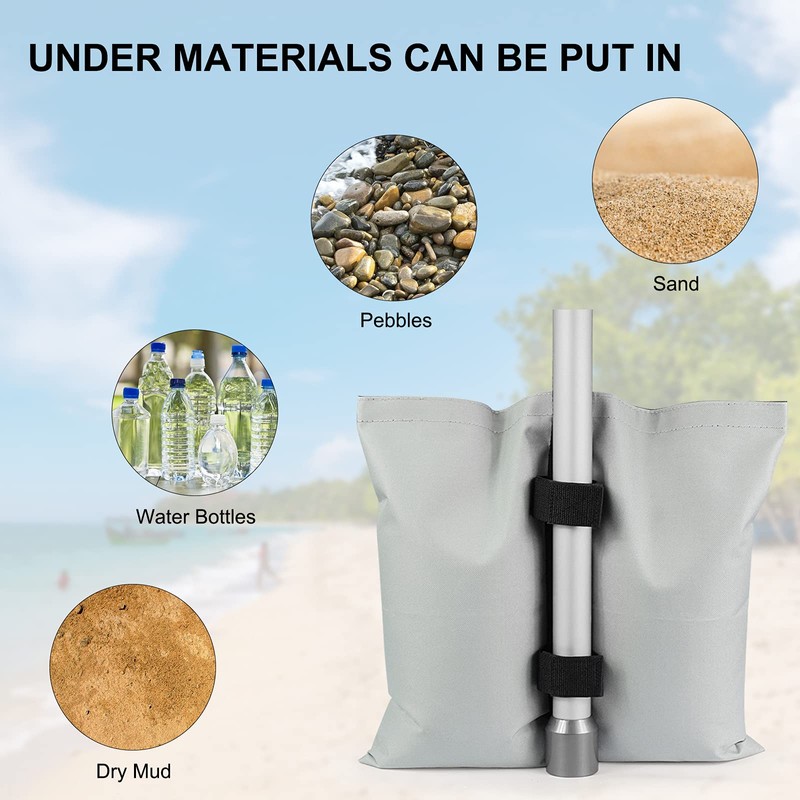 RIOGOO Pack of 4 Gazebo Sandbags Industrial Quality High Performance