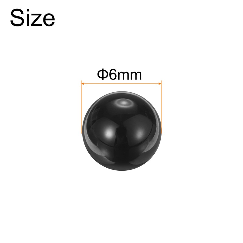 sourcing map 20pcs Ceramic Bearing Balls 6mm Si3N4 Silicon Nitride