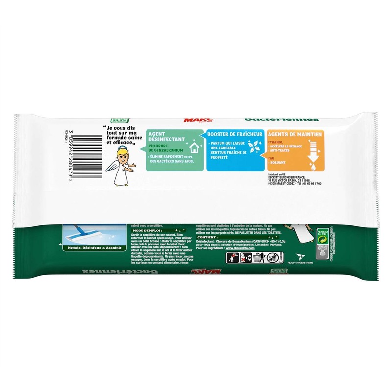 St Marc pack of 20 disposable mops antibacterial
