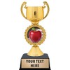 Crown Awards Apple Gold Cup Trophy, 6 1/2" Custom Apple