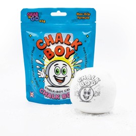Climbing Chalk Ball in handy Resealable Bag - Premium Magnesium Carbonate for Rock Climbing, Bouldering & Gym - High-Friction Non-Toxic Cotton Mesh Ball
