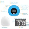 QingHong Kids Wake Up Light Alarm Clock with Bluetooth Speaker,