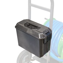 Underhill Heavy-Duty Tool Box Attachment for Hose Reel Cart with Wheels Holder Caddy for Golf Green, Golf Course, Sports Fields, HC-TRL-TOOL