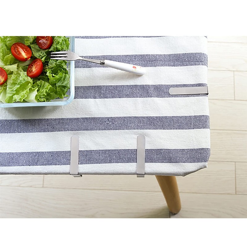 XHNFCU 14 Pack Stainless Steel Tablecloth Clips Silver Table Cover