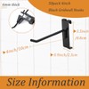 Wohegyy Gridwall Hooks 4 Inch, 50PC Stainless Steel Wall Mount