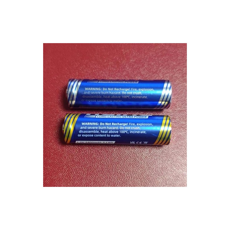 RUIHU Lithium AA Batteries 3500mAh, 24 Pack 1.5V Longest Lasting