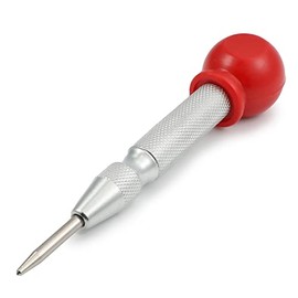 Utoolmart Automatic Center Hole Punch Spring Loaded Adjustable Impact Hand Tool for Metal Wood Plastic, Cr-V Steel with Brass Case