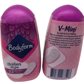 Bodyform String Thong Panty Liners for Women Dailies Style 30 Liners x2 Packs 60 Total, Bundled with Bodyform Micro Liners Dailies Panty Liners Discreet Bodyform Pads 22 x2 Packs 44 Micro Liners Total