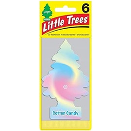Little Tree Air Freshener [Cotton Candy 6pac] Value Set of 6 LittleTree Air Fresheners Cotton Candy Pack of 6