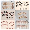 NIUANIUA Nail Tips, Short, 6 Sets (148 Pieces), Round Tips,