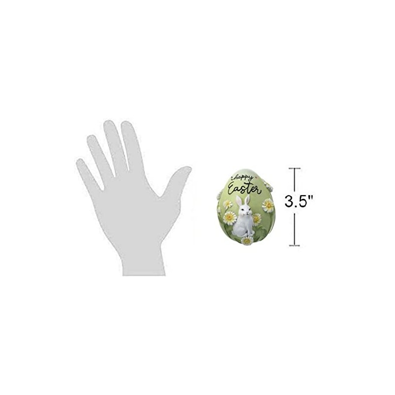 The Bridge Collection Happy Easter Bunny Egg-Shaped Figurine