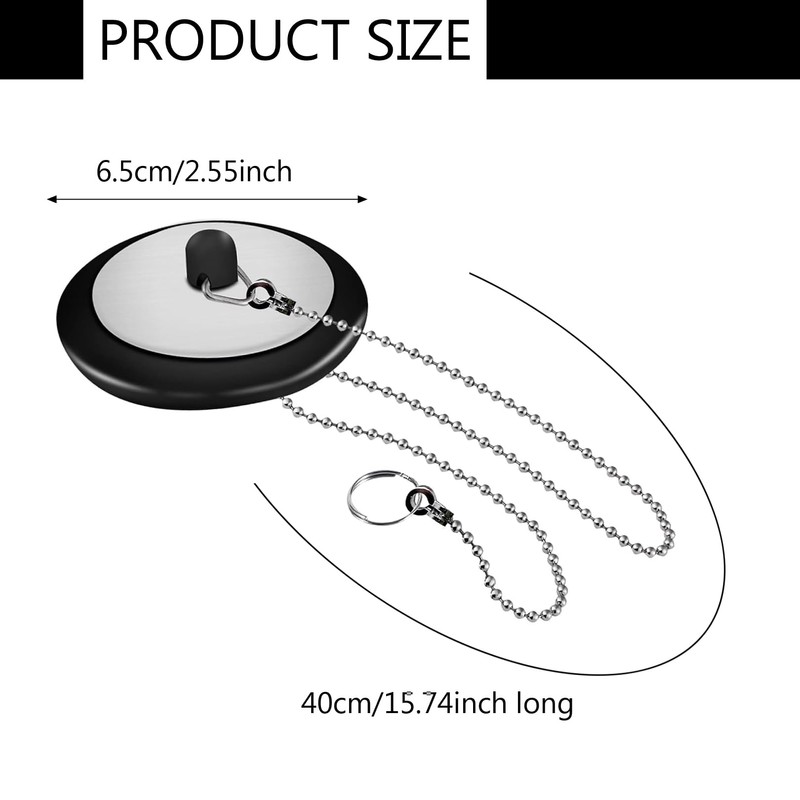 2 Pcs Kitchen Sink Plug Replacement,Drain Stopper,Bath Plug Replacemen,Bathroom Sink