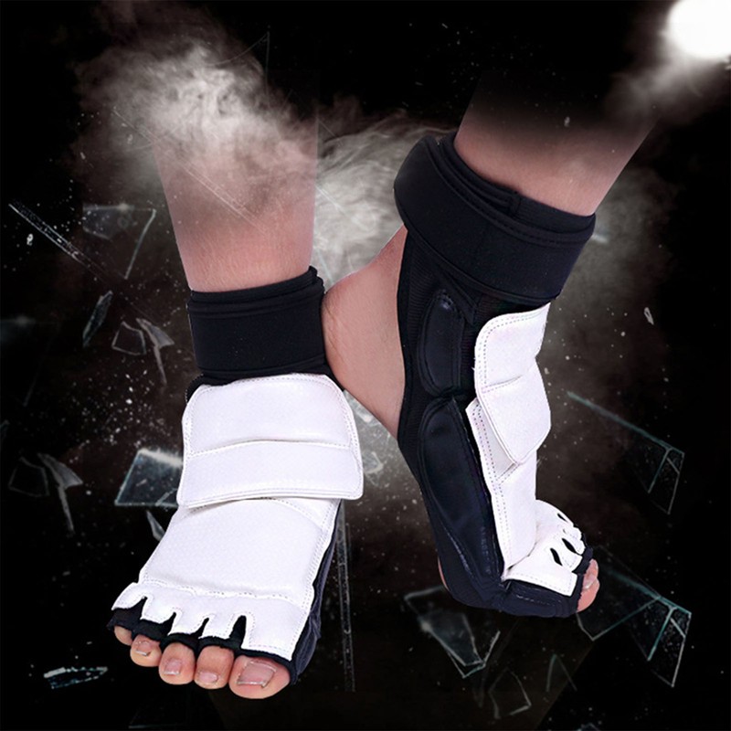Taekwondo Foot Protector Double Fixation Elastic Cloth Surrounding Design Comfortable
