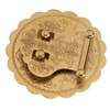Brass Hasp Buckle Lock Retro Design 8cm Diameter Rust Resistance