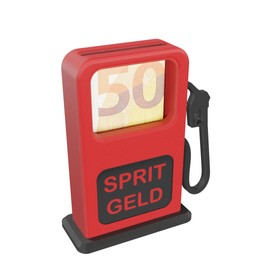 Tank Voucher Money Gift – 3D Tank Column for Money Gifts | Fuel Dispenser | Fuel Money | $$$ Tank | Red, Green, Blue (Red_Sprit)