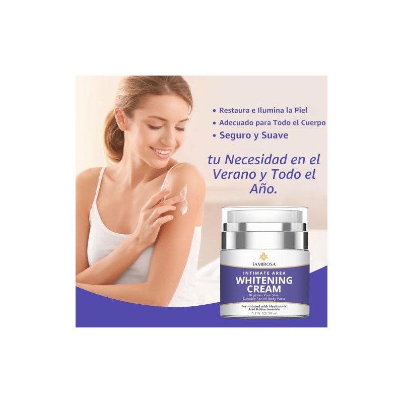FAMIROSA- Corrector de manchas oscuras en la zona íntima: crema