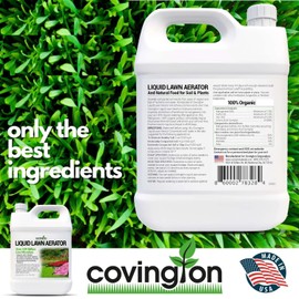 Covington Liquid Aerator, Soil Conditioner, Lawn Softener, Easy to Use Mechanical Aeration Alternative, Lawn Aerator for Any Type of Grass, Clay, or Soil, USA Made (1 Gallon)
