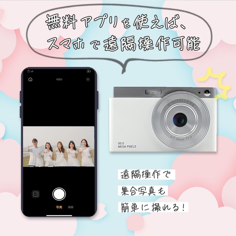 KEIYO AN-DC003 (WH) 8 Megapixels, Digital Zoom Sending to Smartphones,