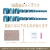[ALLEVG]ネイルチップ 足用 青 24枚入 フットネイルチップ フットネイル 足用 マグネットネイルチップ 夏 付け爪